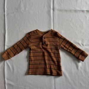 Garanimals Brown Striped Long Sleeve Tee
